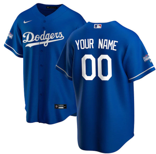 Custom Los Angeles Dodgers royal Home jersey