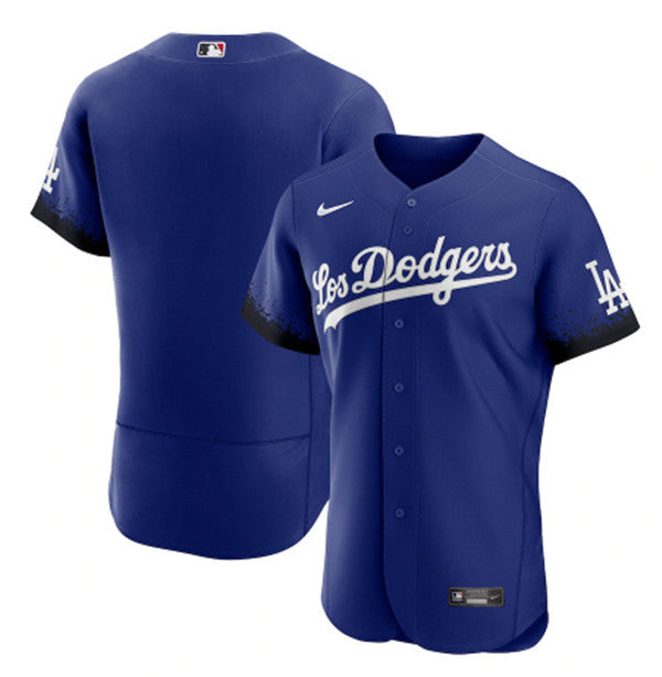 Custom Los Angeles Dodgers royal City Connect jersey