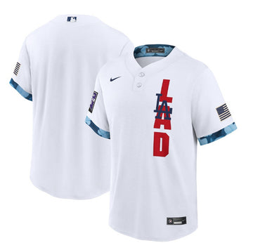 Custom Los Angeles Dodgers white All-Star jersey