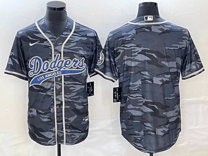 Blank Gray Los Angeles Dodgers camo Camo jersey