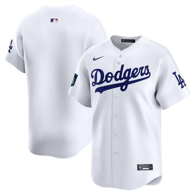 Custom Los Angeles Dodgers white Limited jersey