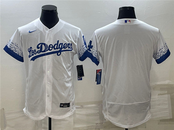Custom Los Angeles Dodgers white City Connect jersey