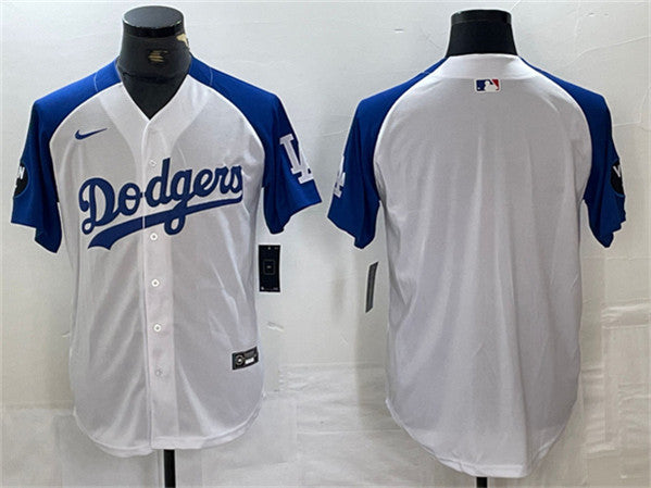 Blank White Los Angeles Dodgers blue jersey