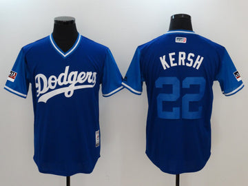 Clayton Kershaw Kersh Majestic Los Angeles Dodgers royal jersey