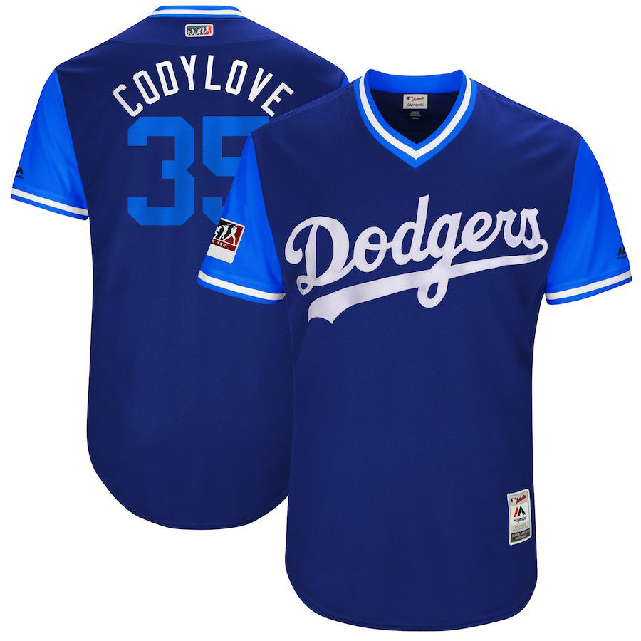 Cody Bellinger Cody Love Majestic Los Angeles Dodgers royal jersey