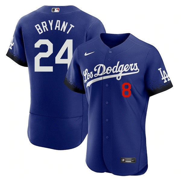 Front Back Los Angeles Dodgers royal City Connect jersey