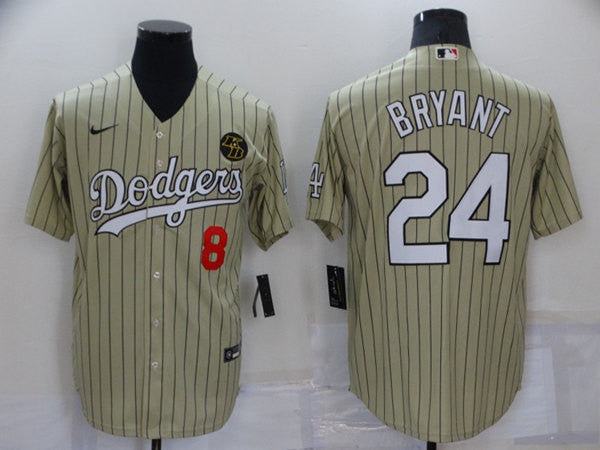 Front Back Los Angeles Dodgers cream jersey