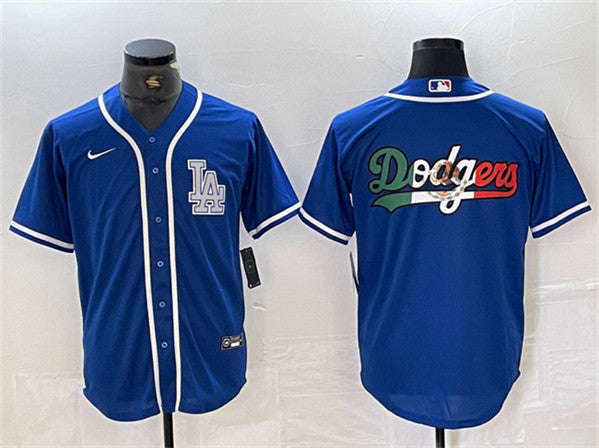 Logo Los Angeles Dodgers blue jersey