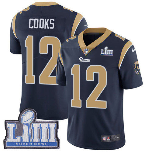 Brandin Cooks Los Angeles Rams navy Vapor jersey