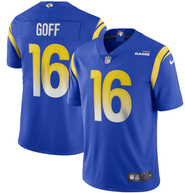 Jared Goff Los Angeles Rams royal Vapor jersey