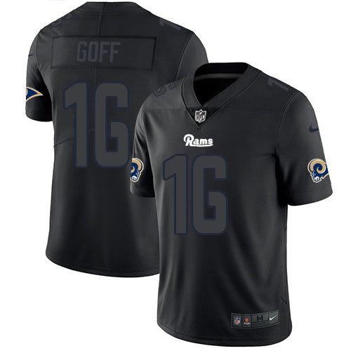 Jared Goff Los Angeles Rams black Limited jersey