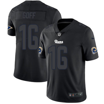Jared Goff Los Angeles Rams black Limited jersey