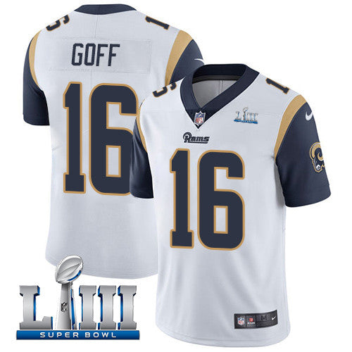 Jared Goff Los Angeles Rams white Vapor jersey