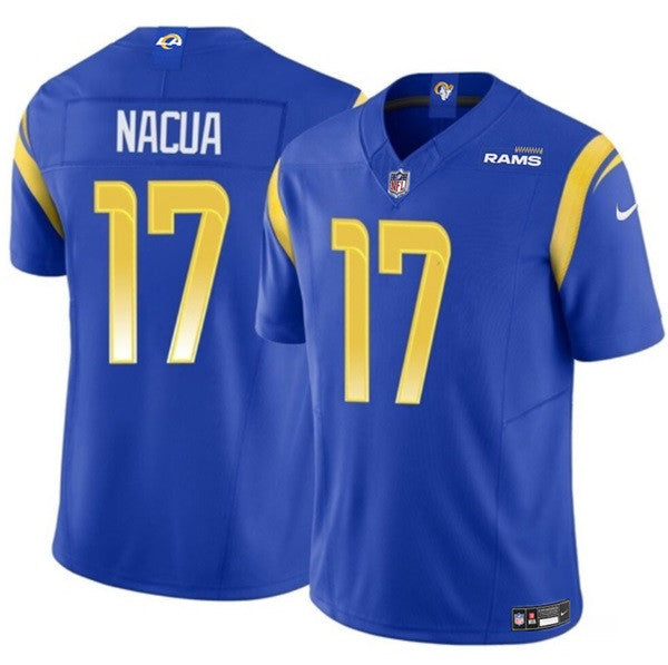 Puka Nacua Los Angeles Rams blue Untouchable jersey