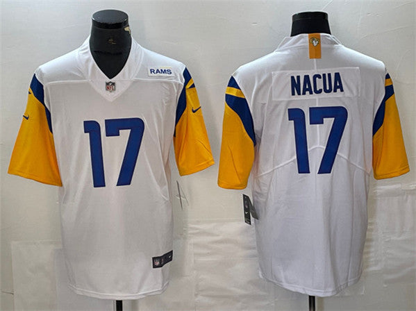 Puka Nacua Los Angeles Rams white Vapor jersey