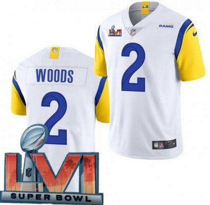 Robert Woods Los Angeles Rams white Vapor jersey