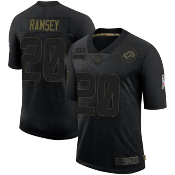 Jalen Ramsey Los Angeles Rams black Salute To Service jersey