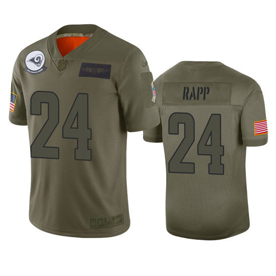 Taylor Rapp Los Angeles Rams camo Salute To Service jersey