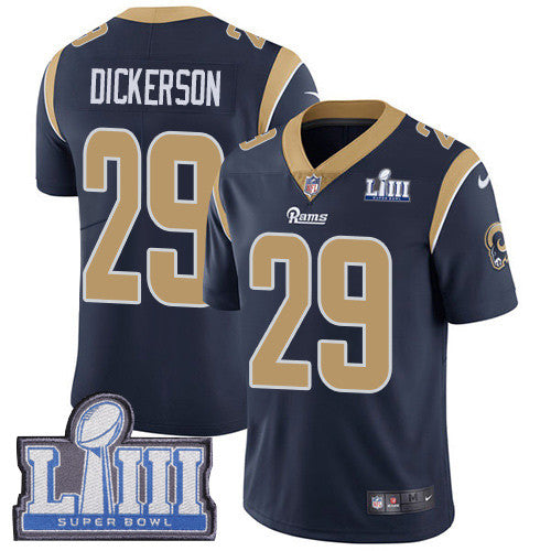 Eric Dickerson Los Angeles Rams navy Vapor jersey
