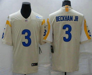Odell Beckham Jr Los Angeles Rams cream Vapor jersey
