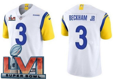 Odell Beckham Jr Los Angeles Rams white Vapor jersey