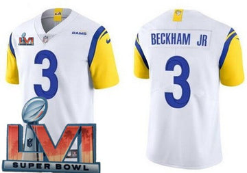 Odell Beckham Jr Los Angeles Rams white Vapor jersey