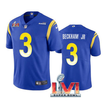 Odell Beckham Jr Los Angeles Rams royal Vapor jersey