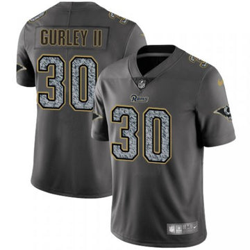 Todd Gurley II Los Angeles Rams gray Fashion Static jersey