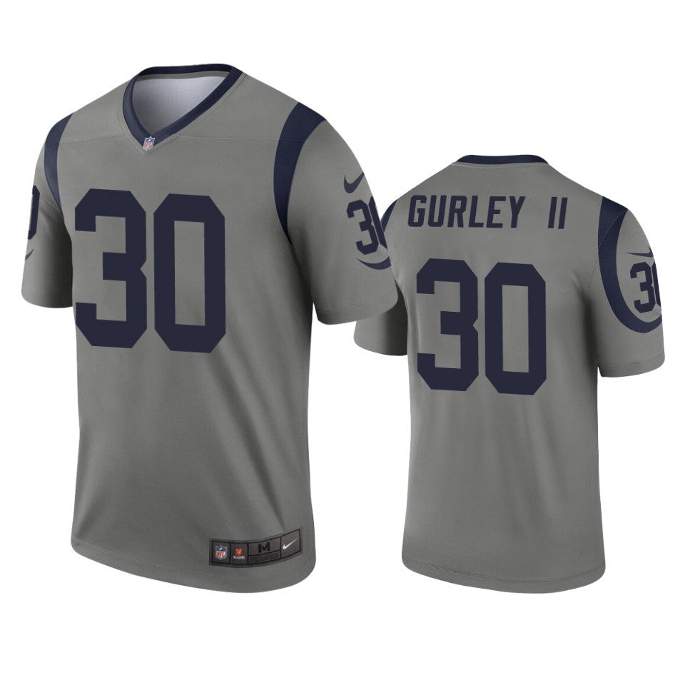 Todd Gurley II Los Angeles Rams gray Inverted Legend jersey