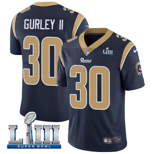 Todd Gurley II Los Angeles Rams navy Vapor jersey