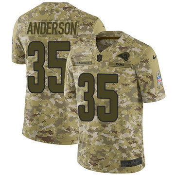 C.J. Anderson Los Angeles Rams camo Salute To Service jersey