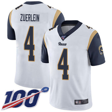 Greg Zuerlein Los Angeles Rams white Vapor jersey