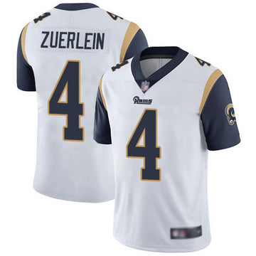 Greg Zuerlein Los Angeles Rams white Vapor jersey