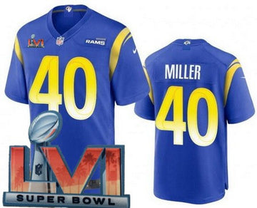 Von Miller Los Angeles Rams royal Vapor jersey