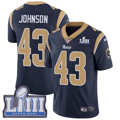 John Johnson Los Angeles Rams navy Vapor jersey