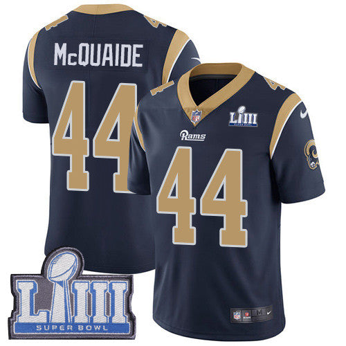Jacob McQuaide Los Angeles Rams navy Vapor jersey