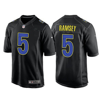Jalen Ramsey Los Angeles Rams black Game jersey