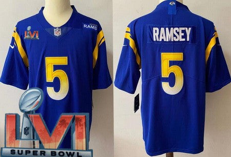 Jalen Ramsey Los Angeles Rams blue Vapor jersey