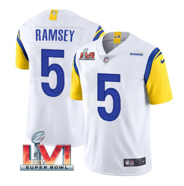 Jalen Ramsey Los Angeles Rams white Vapor jersey