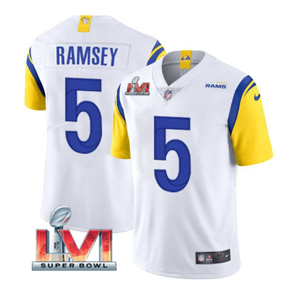 Jalen Ramsey Los Angeles Rams white Vapor jersey