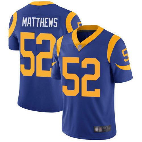 Clay Matthews Los Angeles Rams royal Untouchable jersey