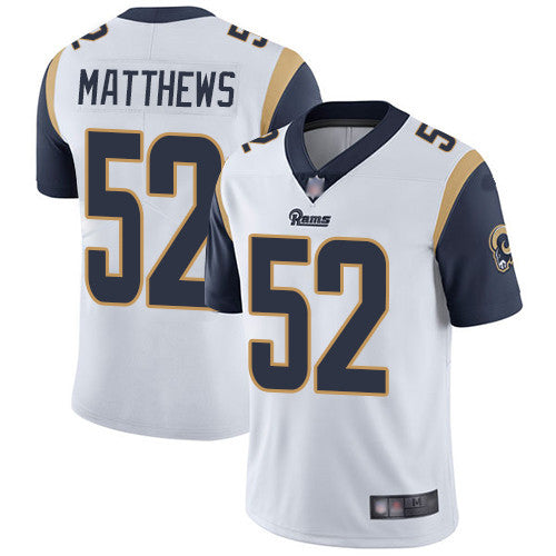 Clay Matthews Los Angeles Rams white Vapor jersey