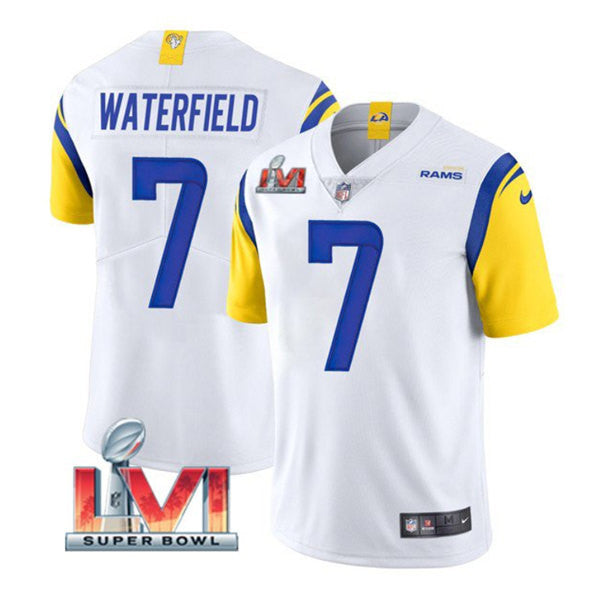 Bob Waterfield Los Angeles Rams white Vapor jersey