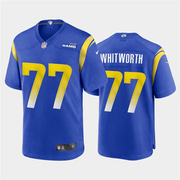 Andrew Whitworth Los Angeles Rams royal jersey