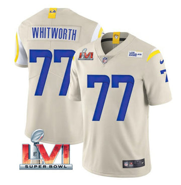 Andrew Whitworth Los Angeles Rams Vapor jersey