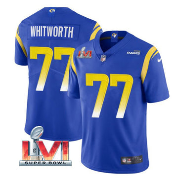 Andrew Whitworth Los Angeles Rams royal Vapor jersey