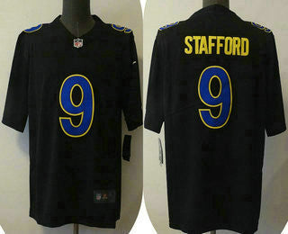 Matthew Stafford Los Angeles Rams black Vapor jersey