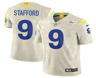 Matthew Stafford Los Angeles Rams cream Vapor jersey