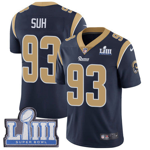 Ndamukong Suh Los Angeles Rams navy Vapor jersey