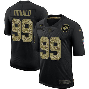 Aaron Donald Los Angeles Rams black Salute To Service jersey